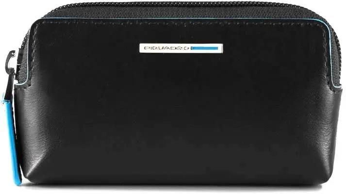 Ключница Piquadro Blue Square, кожа натуральная, черный  [pc4216b2/n]